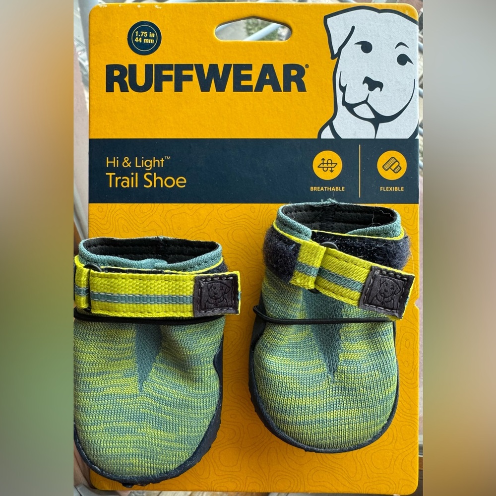 RuffWear Hi & Light Trail Shoe - Blue, Green, Yellow - new never worn outside